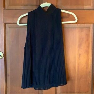 Zara Crepe Like Pleated Blouse